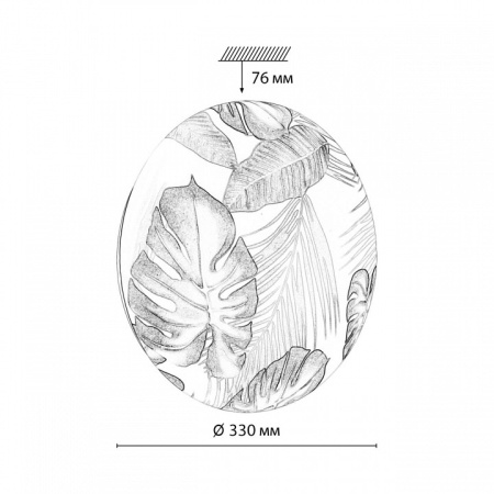 Открыть Накладной светильник Sonex Flori 7748/CL Фото Накладной светильник Sonex Flori 7748/CL