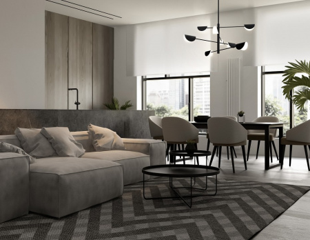 Фото Люстра на штанге Maytoni Mollis MOD126PL-08B