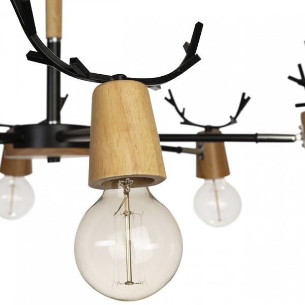 Открыть Люстра на штанге Loft it Sven 10024/6 Black Фото Люстра на штанге Loft it Sven 10024/6 Black