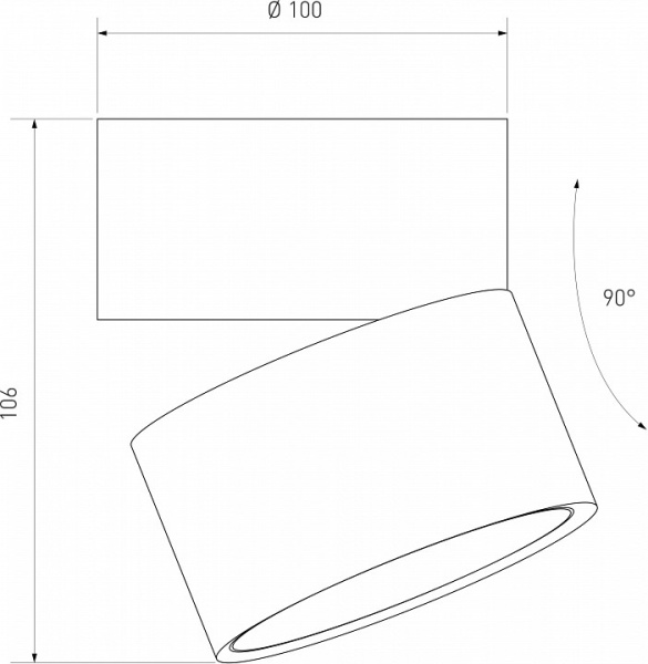 Фото Накладной светильник Elektrostandard Klips a063937