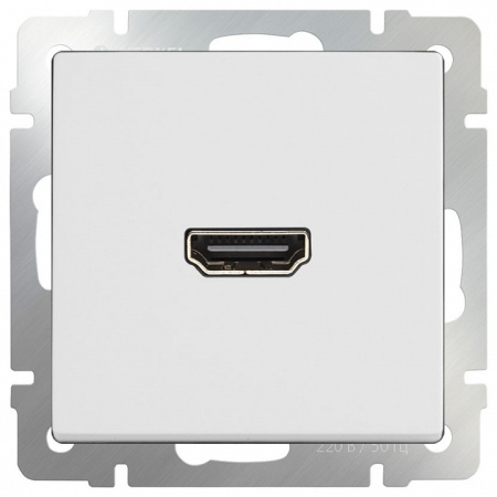 Открыть Розетка HDMI без рамки Werkel белый W1186001 Фото Розетка HDMI без рамки Werkel белый W1186001