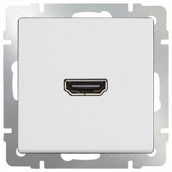 Фото Розетка HDMI без рамки Werkel белый W1186001