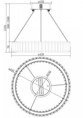 Фото Подвесной светильник Freya Tier FR5257PL-L17CH