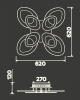 Открыть Потолочная люстра Ambrella Light FA FA4493 Фото Потолочная люстра Ambrella Light FA FA4493