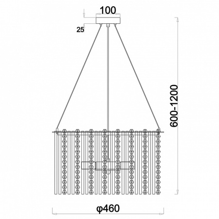 Фото Подвесная люстра Escada Astley 2104/6S