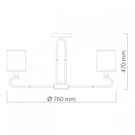 Фото Люстра на штанге DeMarkt Конрад 10 667012508