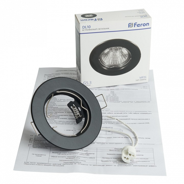Фото Встраиваемый светильник Feron DL10 48464