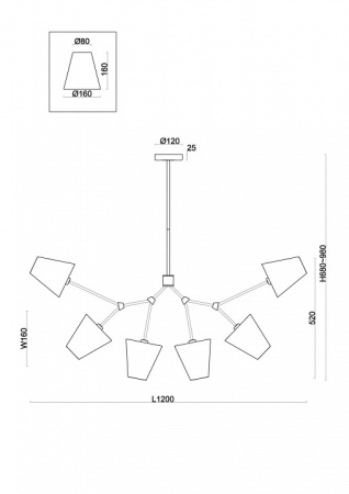 Фото Люстра на штанге Freya Hats FR5370CL-06B