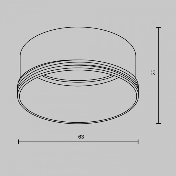 Фото Кольцо декоративное Maytoni Focus LED RingL-20-W