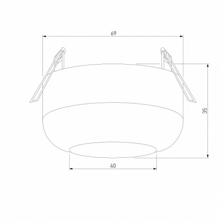 Фото Встраиваемый светильник Elektrostandard Onde a064200