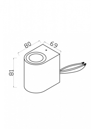 Фото Накладной светильник Maytoni Slat O044WL-01B
