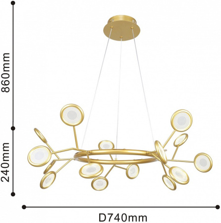 Фото Подвесная люстра F-promo Mugs 4253-15P
