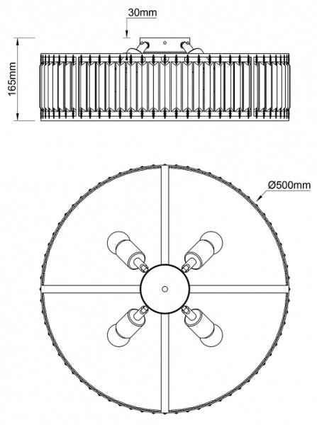 Фото Накладной светильник Escada Unona 2116/4